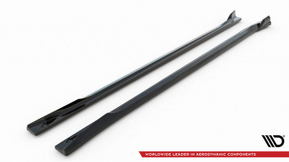 Prahové lišty BMW X3 G01 černý lesklý plast