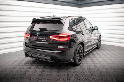 Splittery zadní boční BMW X3 G01 černý lesklý plast