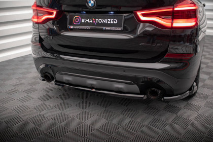 Spoiler zadního nárazniku BMW X3 G01 černý lesklý plast