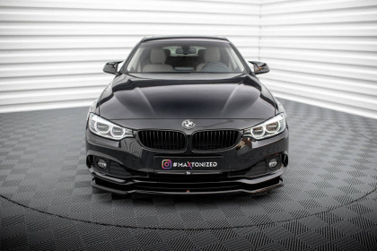 Spojler pod nárazník lipa V.1 BMW 4 Gran Coupe F36 černý lesklý plast