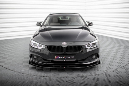 Street pro spojler pod nárazník lipa + flaps BMW 4 Gran Coupe F36 černo červený