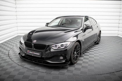 Street pro spojler pod nárazník lipa + flaps BMW 4 Gran Coupe F36 černo červený