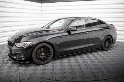 Prahové lišty Street pro BMW 4 Gran Coupe F36 černo červené