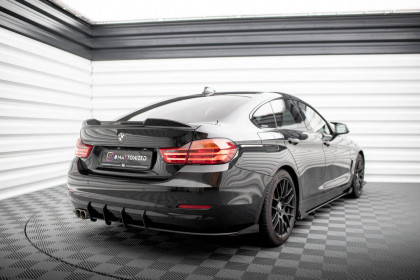 Spoiler zadního nárazníku Street pro + flaps BMW 4 Gran Coupe F36 černo červený