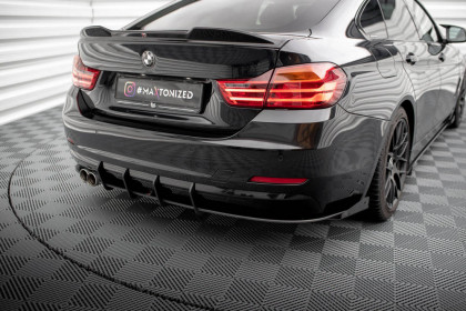 Spoiler zadního nárazníku Street pro + flaps BMW 4 Gran Coupe F36 černo červený