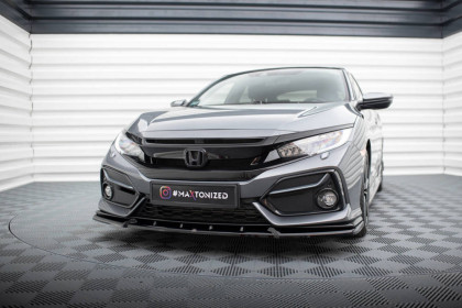 Spojler pod nárazník lipa Honda Civic Sport Mk 10 černý lesklý plast