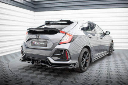 Prodloužení spoileru spodní Honda Civic Sport Mk 10 černý lesklý plast