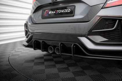 Spoiler zadního nárazníku Street pro Honda Civic Sport Mk 10 červený