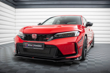 Spojler pod nárazník lipa V.1 Honda Civic Type-R Mk11 černý lesklý plast