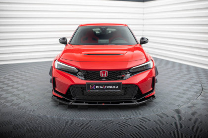 Spojler pod nárazník lipa V.2 Honda Civic Type-R Mk11 černý lesklý plast