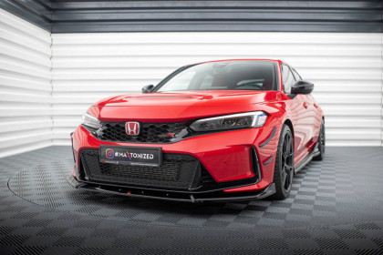 Spojler pod nárazník lipa V.2 Honda Civic Type-R Mk11 černý lesklý plast