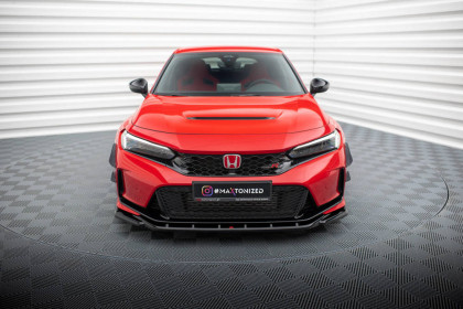 Spojler pod nárazník lipa V.3 Honda Civic Type-R Mk11 černý lesklý plast