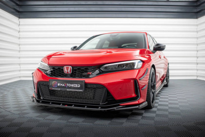 Spojler pod nárazník lipa V.3 Honda Civic Type-R Mk11 černý lesklý plast