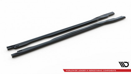 Prahové lišty V.1 Honda Civic Type-R Mk 11 černý lesklý plast