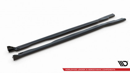 Prahové lišty V.2 Honda Civic Type-R Mk 11 černý lesklý plast