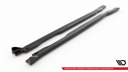 Prahové lišty V.2 Honda Civic Type-R Mk 11 černý lesklý plast