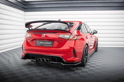 Spoiler zadního nárazniku V.1 Honda Civic Type-R Mk 11 černý lesklý plast