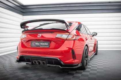 Spoiler zadního nárazniku V.2 Honda Civic Type-R Mk 11 černý lesklý plast