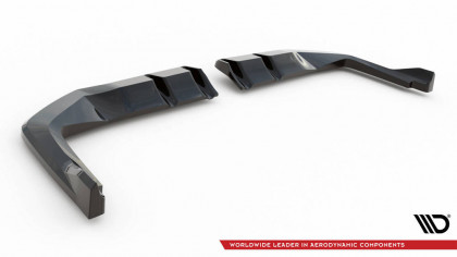Spoiler zadního nárazniku V.2 Honda Civic Type-R Mk 11 černý lesklý plast