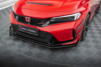 Street pro spojler pod nárazník lipa + flaps Honda Civic Type-R Mk 11 černo červený