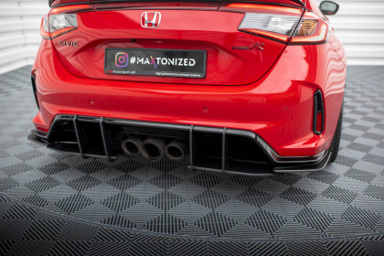 Spoiler zadního nárazníku Street pro Honda Civic Type-R Mk 11 černo červený