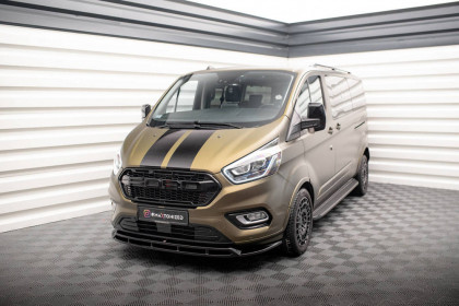 Spojler pod nárazník lipa Ford Tourneo Custom Mk1 Facelift černý lesklý plast