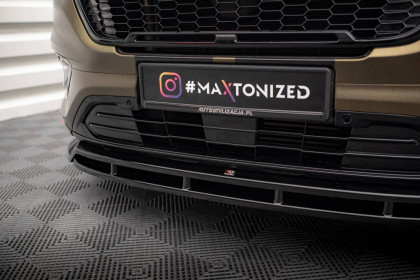 Spojler pod nárazník lipa Ford Tourneo Custom Mk1 Facelift černý lesklý plast