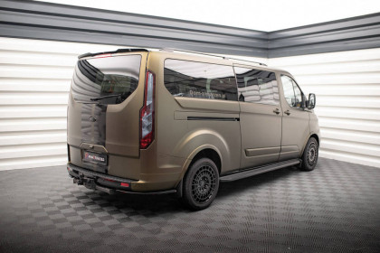 Prodloužení spoileru Ford Tourneo Custom Mk1 Facelift černý lesklý plast