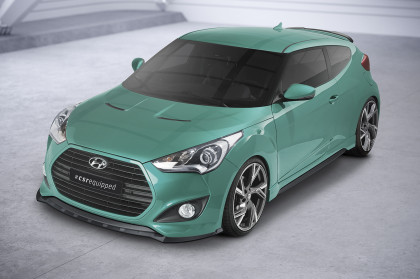 Spoiler pod přední nárazník CSR CUP pro Hyundai Veloster MK1 Turbo - carbon look lesklý