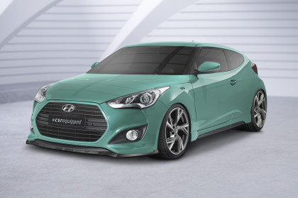 Spoiler pod přední nárazník CSR CUP pro Hyundai Veloster MK1 Turbo - carbon look lesklý