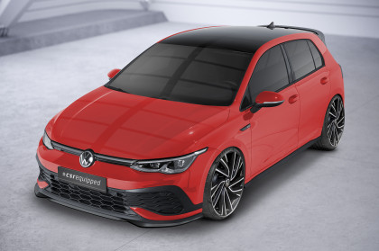 Spoiler pod přední nárazník CSR CUP pro VW Golf 8 (Typ CD) GTI Clubsport - carbon look lesklý