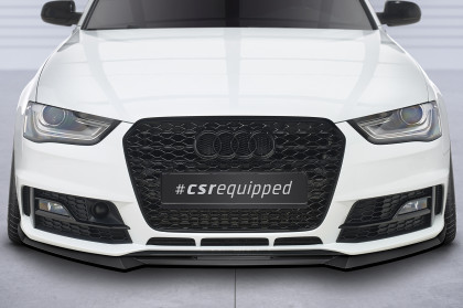 Spoiler pod přední nárazník CSR CUP pro Audi A4 B8 (Typ 8K) - carbon look lesklý