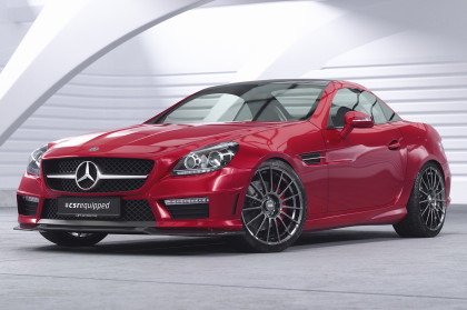 Spoiler pod přední nárazník CSR CUP pro Mercedes Benz SLK R172 AMG-Line - carbon look lesklý