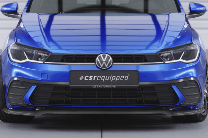 Spoiler pod přední nárazník CSR CUP pro VW Polo 6 2G (Typ AW) - carbon look lesklý