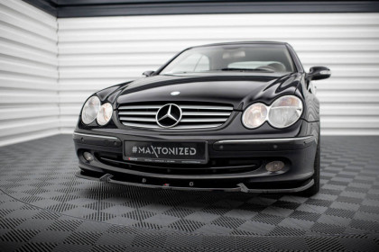 Spojler pod nárazník lipa V.2 Mercedes-Benz CLK W209 černý lesklý plast
