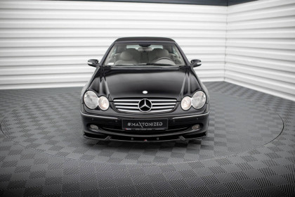 Spojler pod nárazník lipa V.2 Mercedes-Benz CLK W209 černý lesklý plast