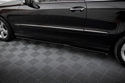 Prahové lišty Mercedes-Benz CLK W209 černý lesklý plast