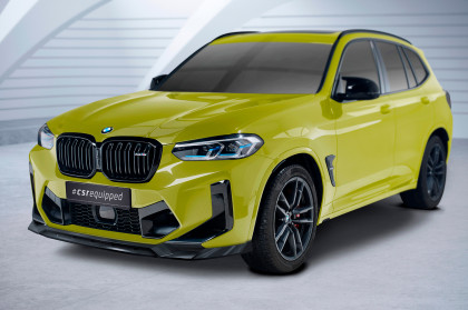 Spoiler pod přední nárazník CSR CUP pro CSL674 - BMW X3 (F97) M Competition LCI 2021- carbon look lesklý