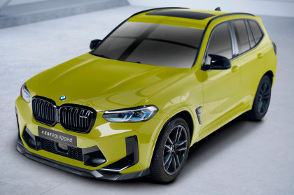 Spoiler pod přední nárazník CSR CUP pro CSL674 - BMW X3 (F97) M Competition LCI 2021- carbon look lesklý