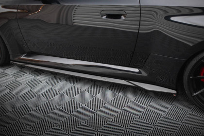 Prahové lišty V.1 BMW M2 G87 černý lesklý plast