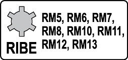 Sada nástrčných klíčů 1/2" Ribe, 8ks