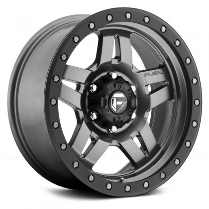 Alloy wheel D558 Anza Matte Gunmetal/Black Bead Ring Fuel