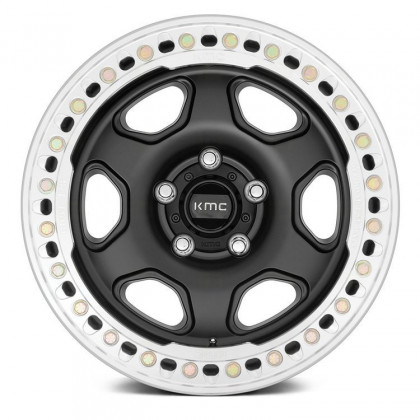 Alloy wheel KM233 Hex Satin Black Beadlock KMC