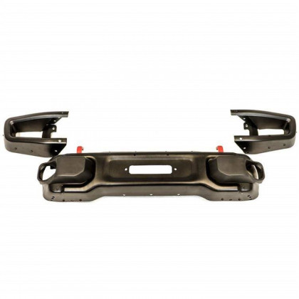 Front steel bumper straight with winch plate OFD