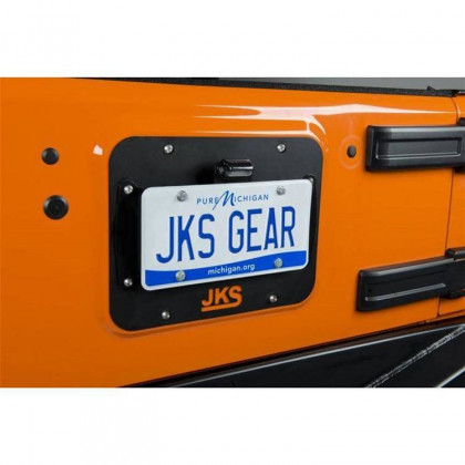 License plate relocation kit with light JKS