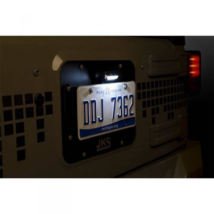 License plate relocation kit with light JKS