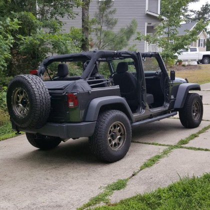 Soft top storage boot Denim Black Smittybilt