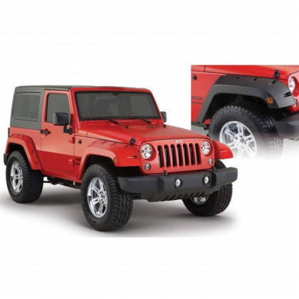 Front fender flares standard coverage Bushwacker Pocket Style