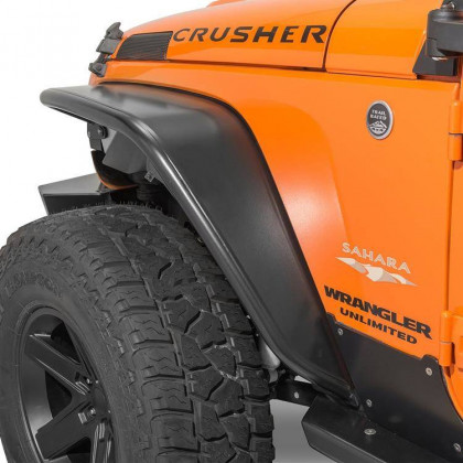 Front steel fender flares black standard coverage Poison Spyder Crusher