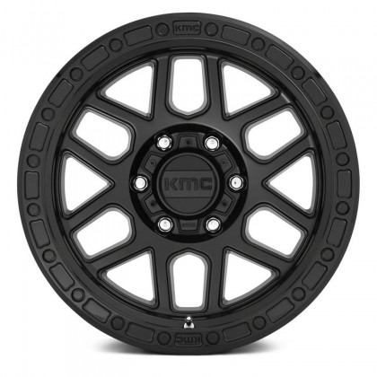 Alloy wheel KM544 Satin Black/Gloss Black Lip KMC